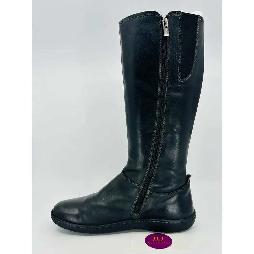 Birkenstock Women's Farmington Black Leather Riding Boots Size 38 EU/ 7-7.5 US